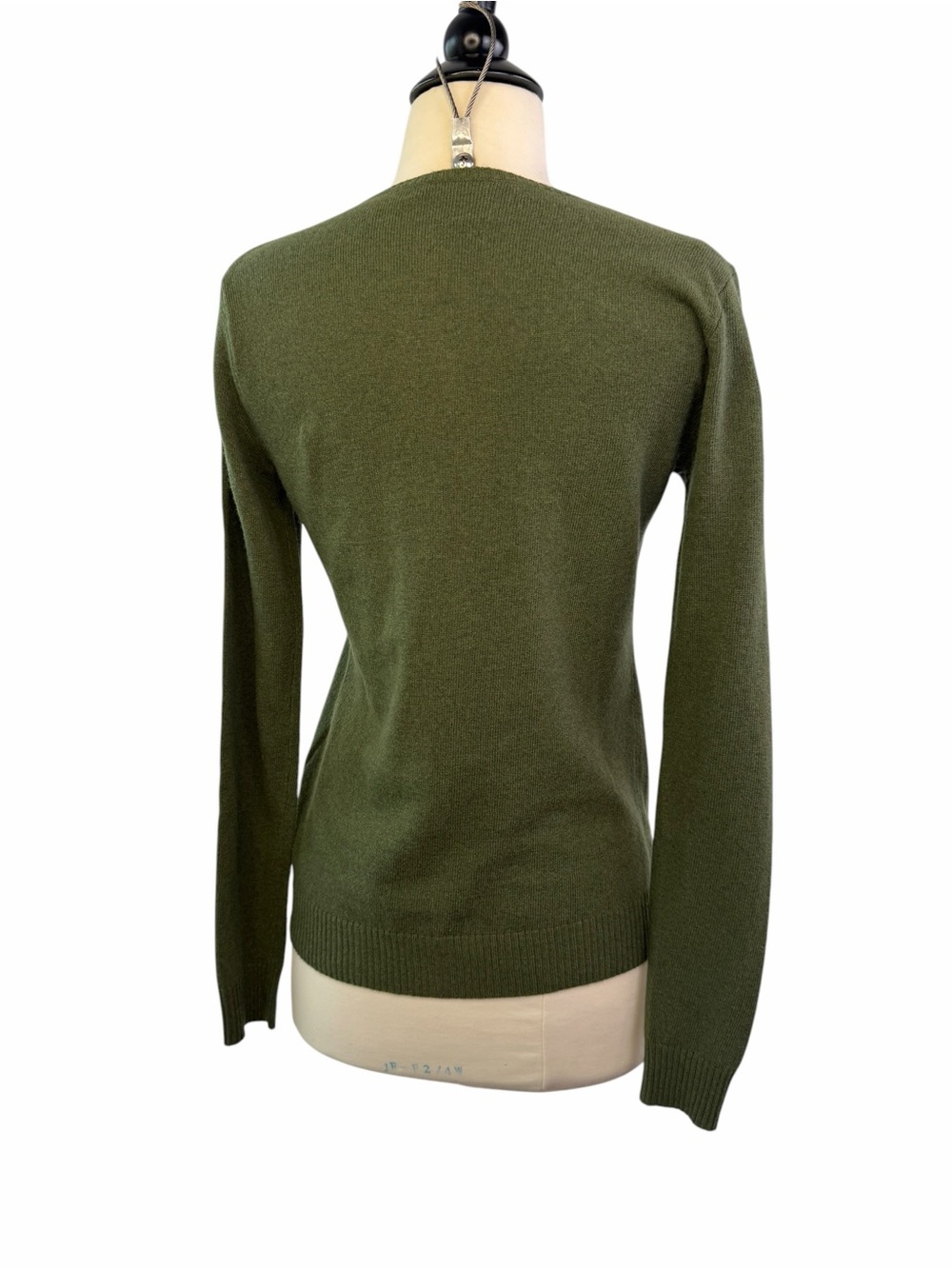 Ralph Lauren Sport Olive V-Neck Merino Wool Sweater Polo Horse Med - Picture 5 of 13